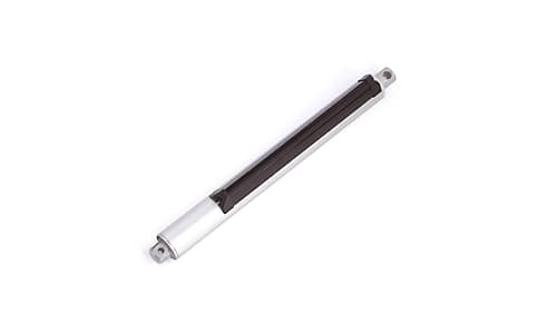 Actuador lineal eléctrico completamente metálico.
Con solo 50mm de diámetro.
Fuerza máxima de 3.000 N.
Motor de corriente continua 12÷24÷36 VCC.
Carreras de 50 hasta 300 mm (ampliable).
Velocidades de 9 y 18 mm/seg.
Micros finales de carrera ajustables.