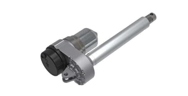 Actuador lineal eléctrico completamente metálico.
Alta eficiencia de transmisión de potencia.
Fuerza máxima de 4.000 N.
Motor de corriente continua 12÷24÷36 VCC.
Carreras de 50 hasta 300 mm (ampliable).
Velocidades de 11, 18 y 36 mm/seg.
Hasta 4 micros ajustables.